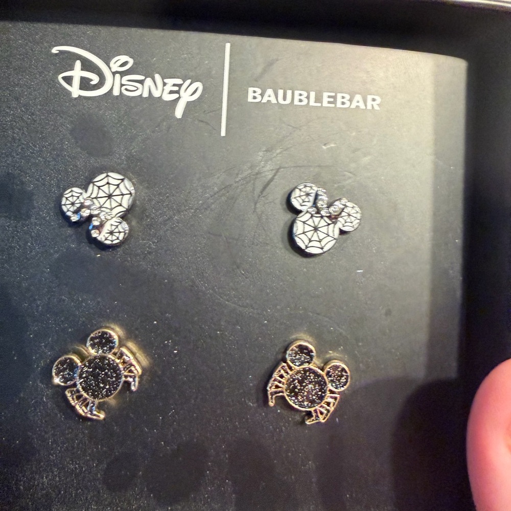 BaubleBar Disney Mickey Mouse Earrings Set - Silver and Gold